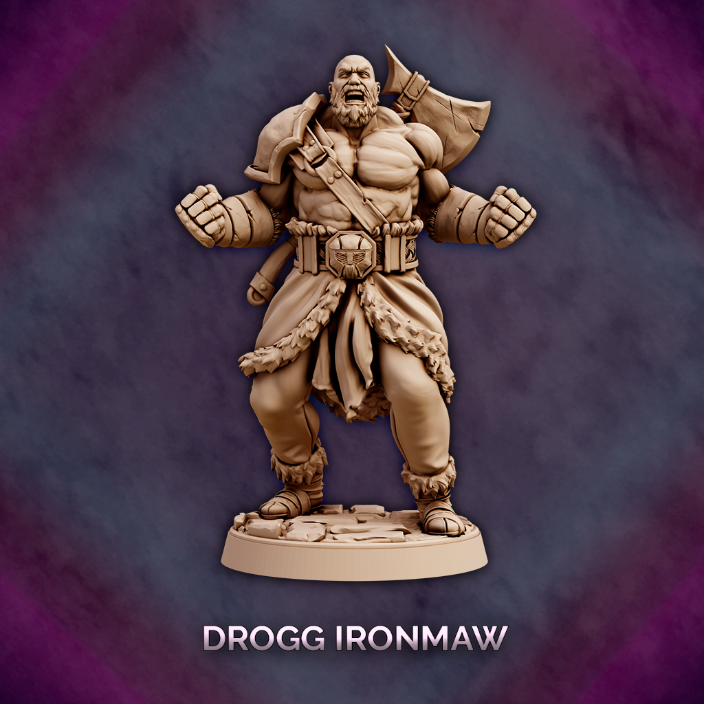 Drogg Ironmaw - Goliath Barbarian